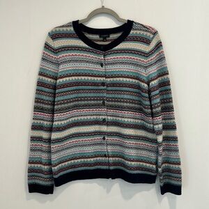 Talbots Nordic fair isle sweater | woman’s size L| lambswool blend|
